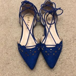 Royal blue flats